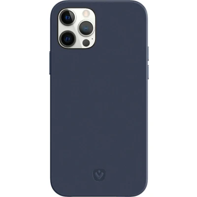 Afbeelding van Valenta Leather Back Cover Snap Luxe Apple iPhone 12 Pro Max Blue
