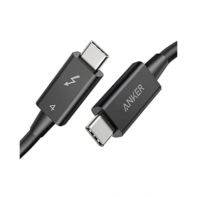 Afbeelding van Anker Thunderbolt 4 kabel, 70 cm lang, 8K display, 40 Gbps gegevensoverdracht, USB C oplaadkabel 100 W, compatibel met iPhone 16/15, MacBooks, iPad Pro, hubs, docks, Intel