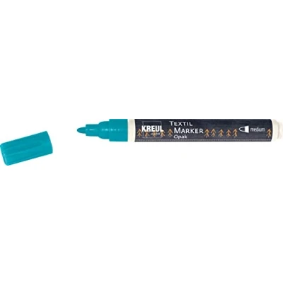 Afbeelding van Kreul, Marker, Javana texi mäx Ondoorzichtige textielmarker voor lichte en donkere stoffen (Turkoois, 4 mm)