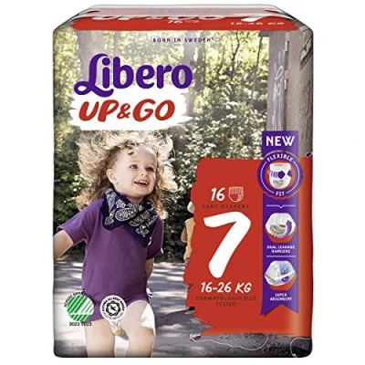 Afbeelding van LIBERO Broekluiers Up &amp; Go 7 (16kg 26kg) 16st/pak