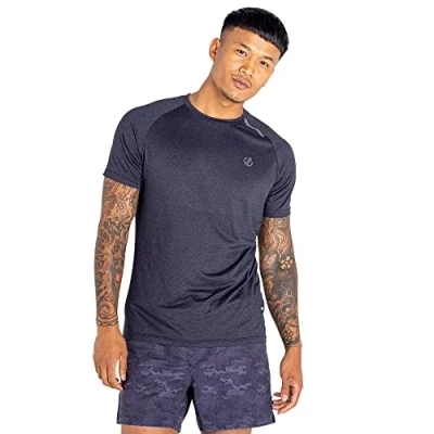 Afbeelding van Dare 2b Persist T shirt voor heren, Zwart gemarmerd