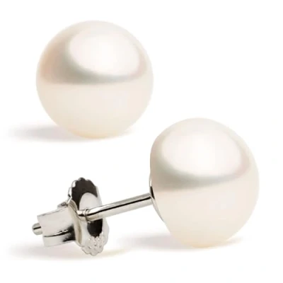 Afbeelding van Secret &amp; You, pareloorbellen voor vrouwen en meisjes, gekweekte zoetwaterparels in knoopvorm, 925 Sterling Zilver, verkrijgbaar 10 maten van 4 mm tot 13