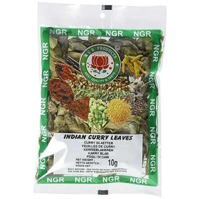 Image de Ngr Feuilles de curry entières, 10 g (paquet g)