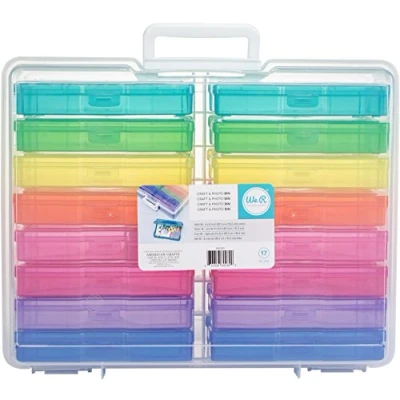 Afbeelding van We R Memory Keepers 16 x mini vuilnisemmer, transparant, 10,2 15,2 cm