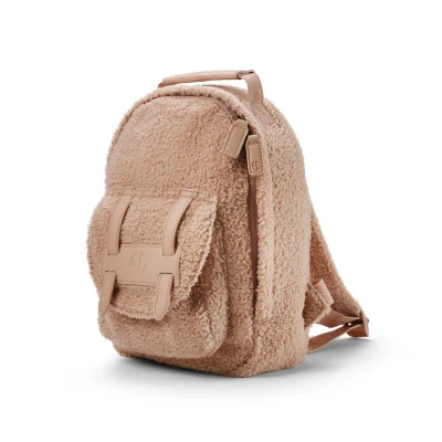 Afbeelding van Elodie Rugzak MINI kind jongens meisjes Klein rugzakje 1 3 jaar Pink Bouclé