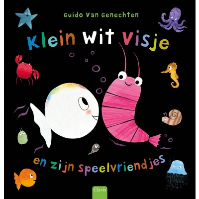 Afbeelding van Klein wit visje en zijn speelvriendjes