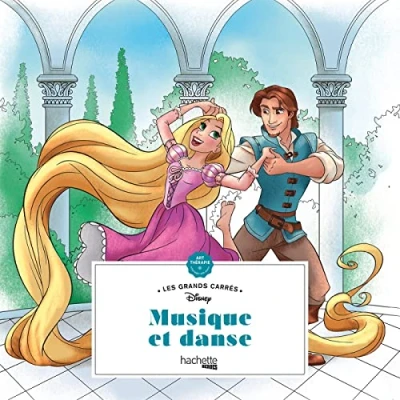 Afbeelding van Disney Les Grands Carrès Music et danse Hachette Kleurboek voor volwassenen