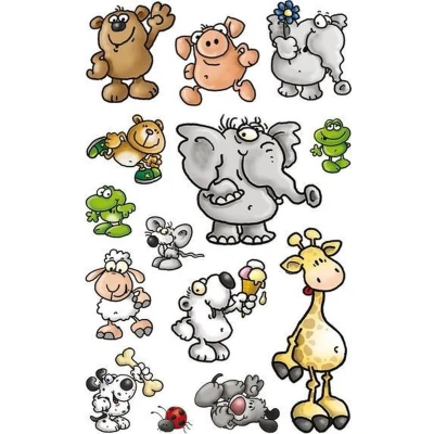Afbeelding van Avery AV 53193 Papieretiket Z design Kids Pakje A 3 Vel Dieren