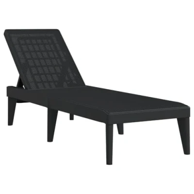 Afbeelding van Ligbed 186x60x29 cm polypropeen antracietkleurig