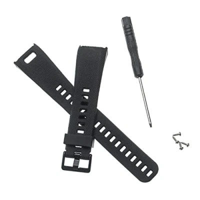 Afbeelding van vhbw Armband compatibel met Garmin Vivosmart HR smartwatch 12,7 cm + 8,8 TPU zwart