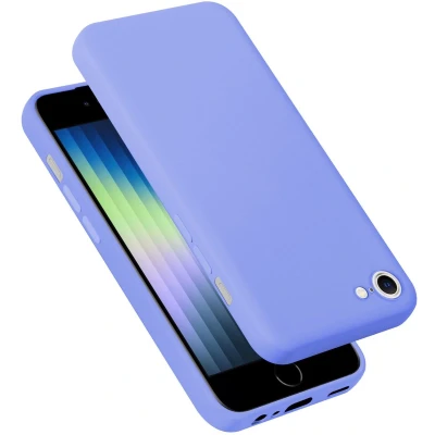 Afbeelding van Cadorabo Hoesje geschikt voor iPhone SE4 in LIQUID LICHT PAARS Beschermhoes gemaakt van flexibel TPU silicone Case Cover