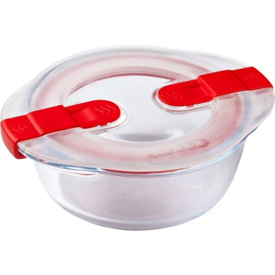 Afbeelding van Pyrex Cook &amp; Heat Voedelcontainer Rond met Deksel 14 x 12cm
