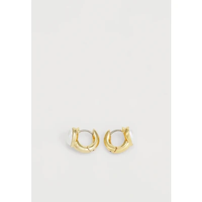 Afbeelding van kate spade new york KEEP Sparkling Huggie Oorbellen cream/goldcoloured, Dames, Maat: One Size, Cream/gold coloured