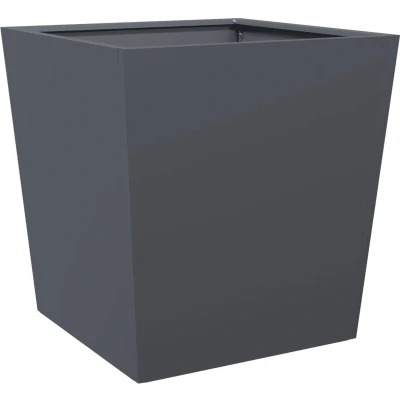 Afbeelding van vidaXL Plantenbak 50x50x50 cm staal antracietkleurig