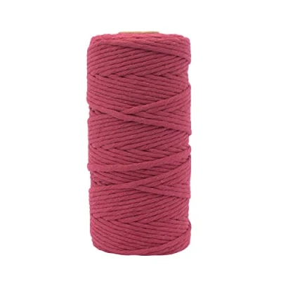 Afbeelding van Vaessen Creative Macrame Touw Bordeauxrood 3mmx100m