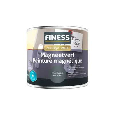 Afbeelding van Finess magneetverf 500 ml, donkergrijs