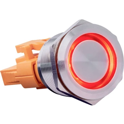 Afbeelding van Joy it BUTTON22A M RD Toetsschakelaar 250 V/AC 3 A 1x aan/uit Moment Rood (Ø x h) 25 mm 35 IK10, IP67 1 stuk(s)