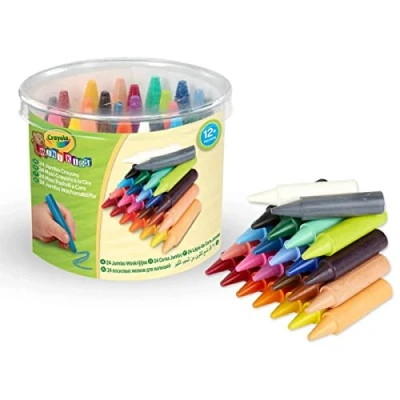 Afbeelding van Crayola Doos met 24 maxi waspotloden, verschillende kleuren aanbevolen leeftijd: vanaf 3 jaar, 0784