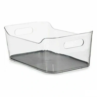 Afbeelding van Ladevakken Gerecycled plastic Grijs 17 x 10,5 24,5 cm (12 Stuks)