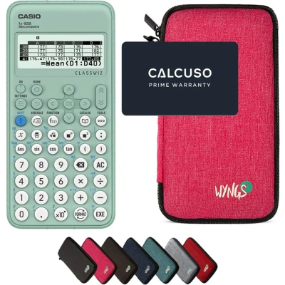 Afbeelding van CALCUSO Basispakket roze met Rekenmachine Casio FX 92B Secondaire