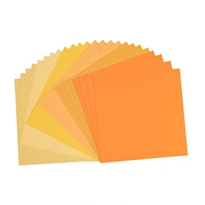 Afbeelding van Florence Vaessen Creative Karton, gele kleuren, 216 g, 30,5 x cm, 24 vellen, gestructureerd oppervlak, voor schilderen, scrapbooking en meer