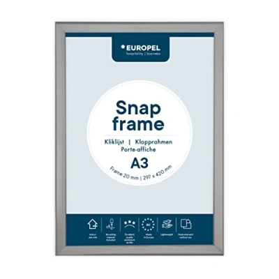 Afbeelding van Kliklijst Europel Posterlijst A3 29,7 x 42 cm Frame 20mm Aluminium