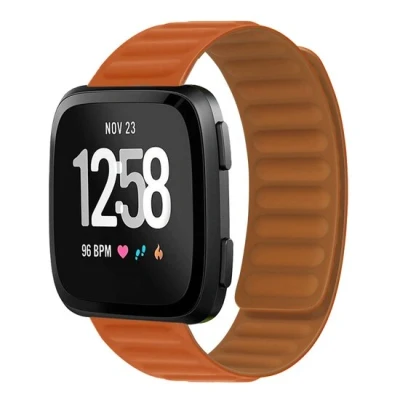 Afbeelding van Fitbit Versa 3/4 &amp; Sense 1/2 Siliconen Loop bandje Oranje