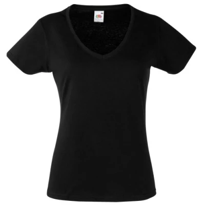 Afbeelding van Fruit of the Loom Ss092m Poloshirt voor dames, Zwart, L