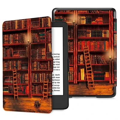 Afbeelding van Fintie beschermhoes voor Kindle (11e generatie 2022) met 6 inch scherm, dunste en lichtste automatische slaap/wake, boekenkast