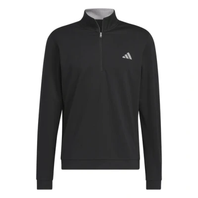 Afbeelding van Golfsweater Adidas ELVTD 1/4 Rits Zwart