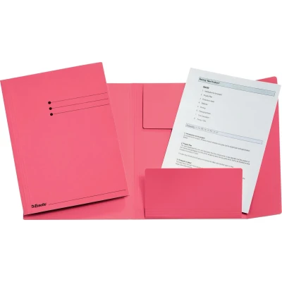 Afbeelding van Esselte Manilla 3 klepsmap A4 50 stuks Roze