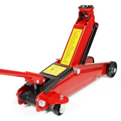 Afbeelding van HYCHIKA Stalen loopkrik met hydraulische pomp snelheffende zuiger, capaciteit 3 ton, hefbereik 13,5 45,7 cm