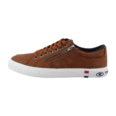 Afbeelding van TOM Tailor Sneakers laag, Heren, Maat: 45, Cognac Pu