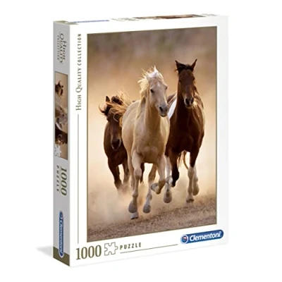Afbeelding van Puzzel Clementoni Wild Horses 391684 67,7 x 47,7 cm 1000 Onderdelen