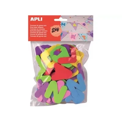 Afbeelding van APLI 13074 tas EVA letters geel