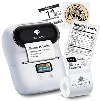 Afbeelding van Phomemo M110 Draagbare Bluetooth labelprinter voor iOS en Android smartphones barcode labelapparaat zelfklevende etiketten