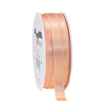 Afbeelding van DIT Pattberg 25 meter cadeaulint abrikoos satijnen lint voor geschenkverpakking 1 cm breed decoratief geschenken elke gelegenheid