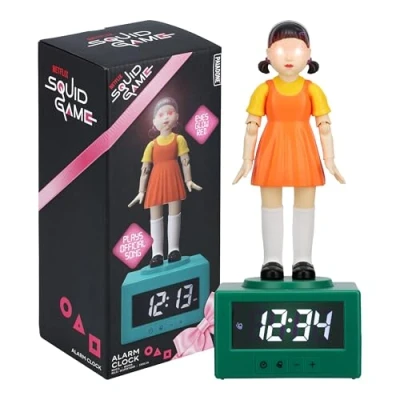 Afbeelding van Squid Game Poppenwekker Officieel gelicentieerd Netflix licht, accessoires en decoratie voor kinderkamer Paladone
