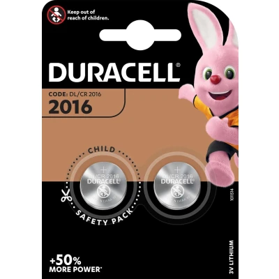 Afbeelding van Duracell Batterij Lithium 3V 2016 2 stuks
