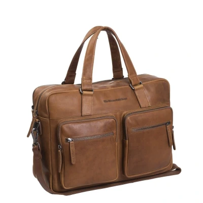Afbeelding van The Chesterfield Brand Leren Laptoptas Cognac Misha