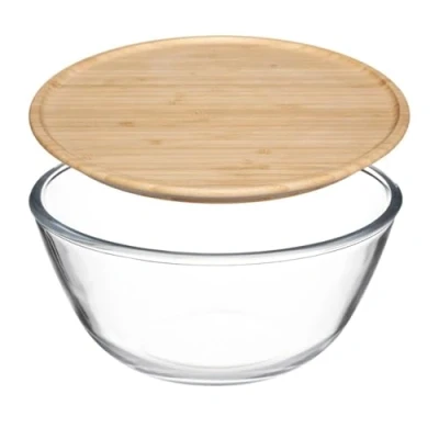 Afbeelding van 5five slakom d23cm bamboe deksel