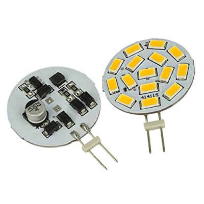 Afbeelding van LEDLUX G4 ledlampen 12 V, 24 3,5 W, 350 lumen, 15 SMD 5630, 10 V 30 (2 stuks, warm wit 3000 K)