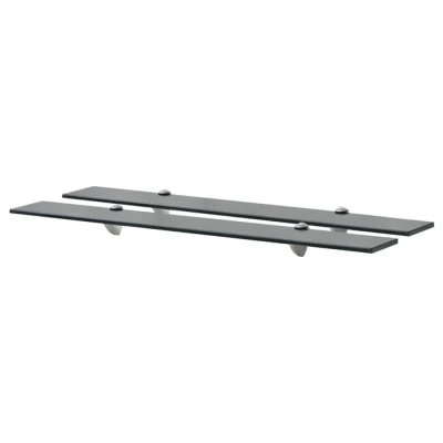 Afbeelding van Schappen zwevend 2 st 80x20 cm 8 mm glas