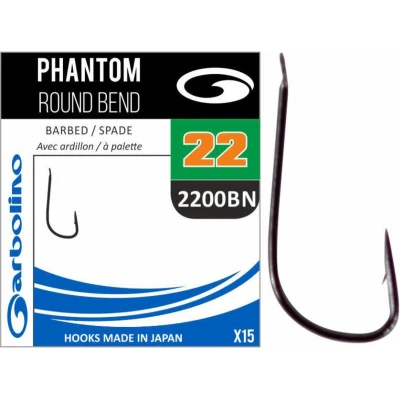 Afbeelding van Garbolino Phantom Round Bend Spade Barbed (15 pcs) Maat : 18
