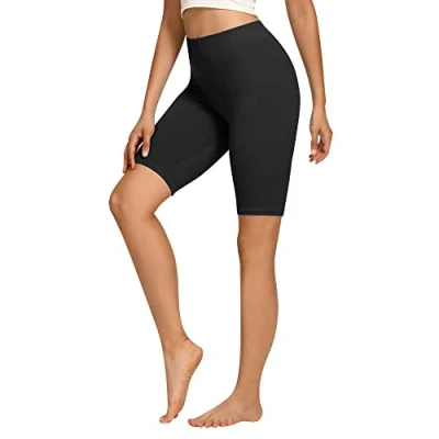 Afbeelding van Libella 4165 Fietsbroek voor dames, katoen, hoge taille, ondoorzichtig, sportbroek, zomer, meerkleurig, 1 stuk zwart