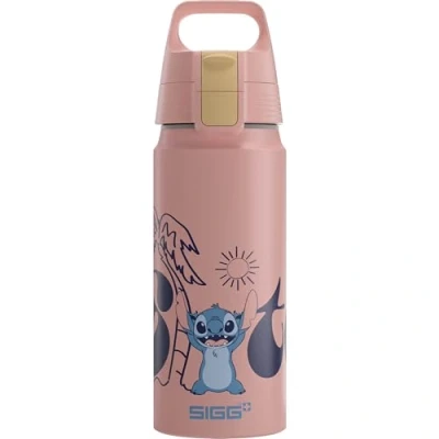 Afbeelding van SIGG Aluminium drinkfles Voor kinderen WMB ONE Stitch Disney Geschikt koolzuurhoudende dranken Lekvrij Vederlicht BPA vrij Klimaatneutraal gecertificeerd sport en