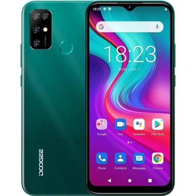 Afbeelding van DOOGEE 4G mobiele telefoon, ontgrendeld, Android 11 X96, Octa Core 2 GB + 32 GB, batterij 5400 mAh, camera drie 8 MP, 6,52 inch waterdrop display, Dual SIM SD smartphone (3 sleuven),