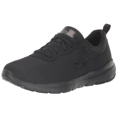 Afbeelding van Skechers Flex Appeal 4.0 brilliant Vie damessneakers, zwart.