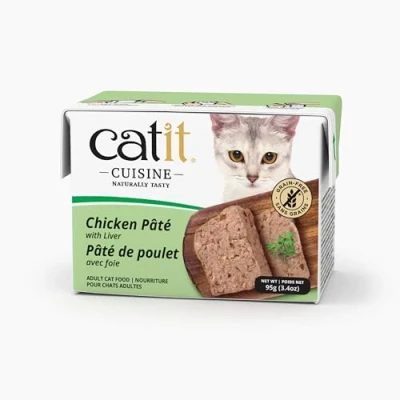 Afbeelding van 24x95g Catit Cuisine Paté kip met lever natvoer voor katten