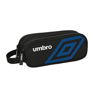 Afbeelding van Pennenetui met 2 vakken Umbro Flash Zwart
